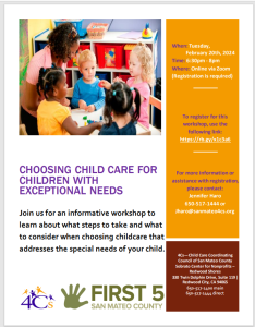 Choosing Child Care For Children With Exceptional Needs