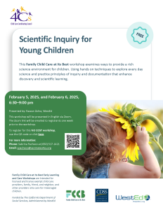 Scientific Inquiry for Young Children @ Online