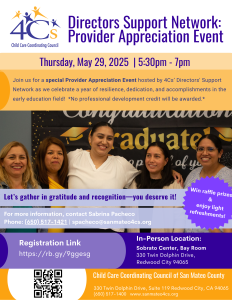 Directors' Support Network Provider Appreciation Event @ Sobrato Center, Bay Room
